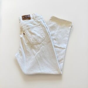 Vintage Levis 546 Jeans Mens 32 x 30 White‎ Straight Leg Loose Fit Pleated 90s